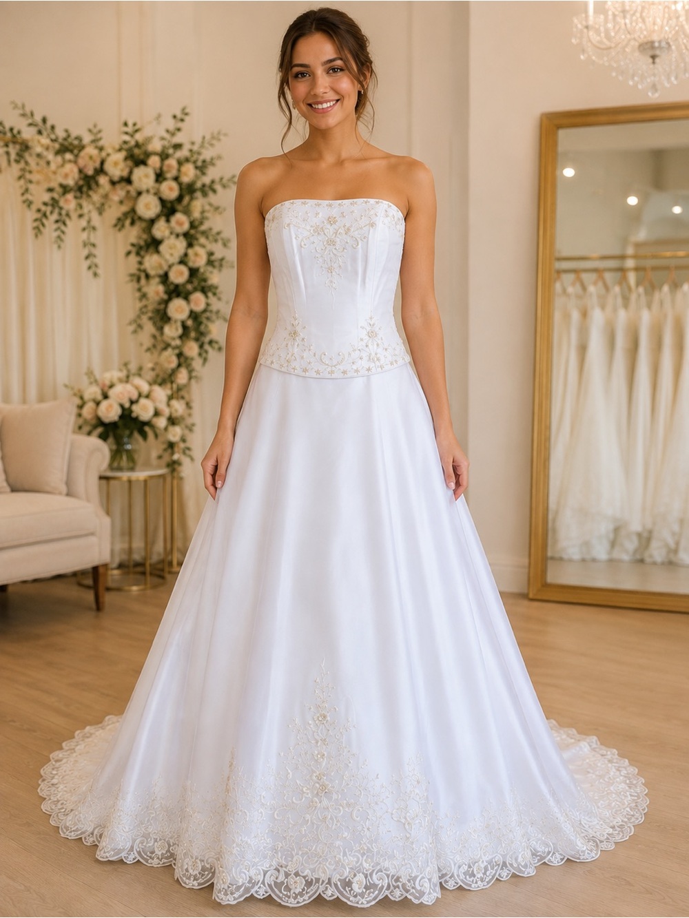 NWT Wedding Gown Size 10 Lace Wedding Dress Bridal Gown